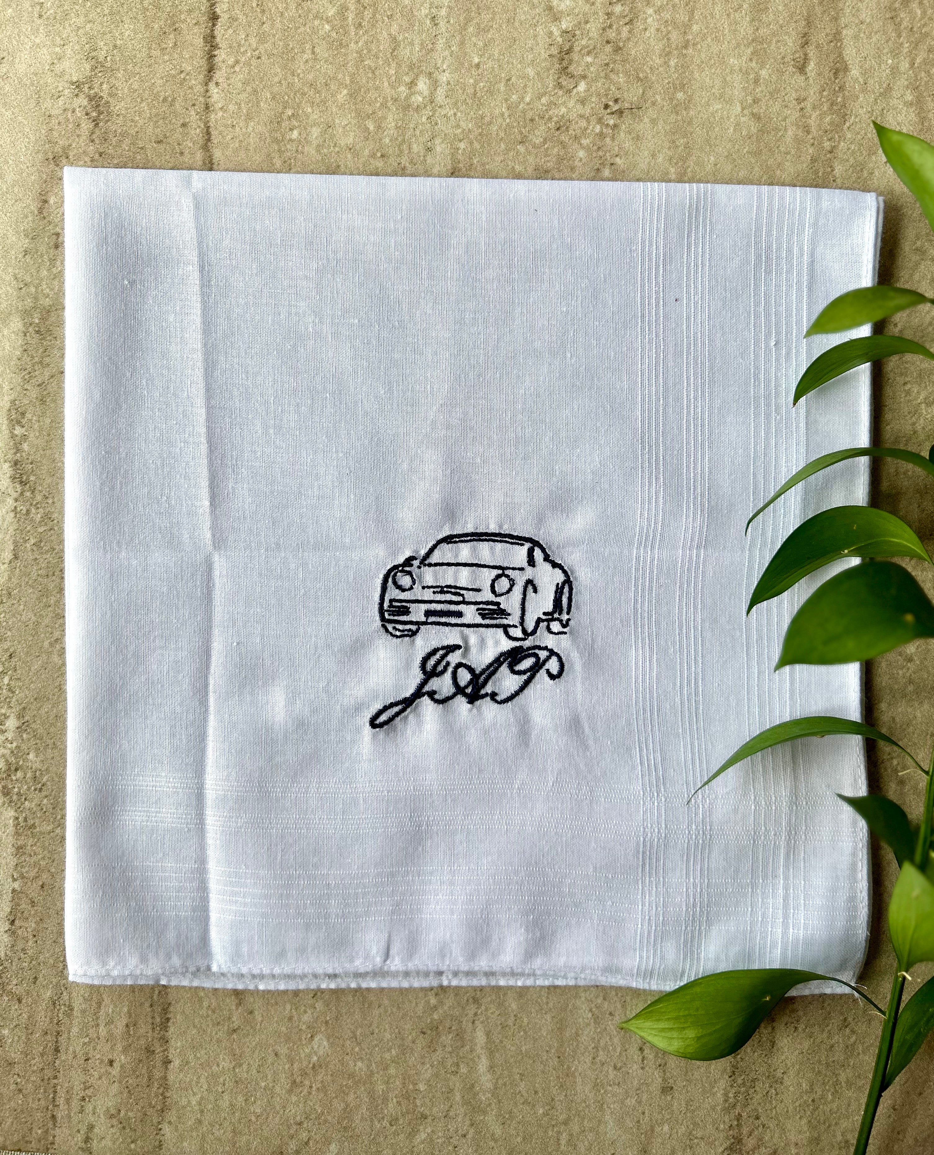 Pañuelo Coche Iniciales